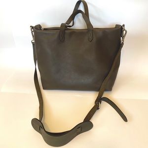 Madewell Zip Top Transport Leather Carryall